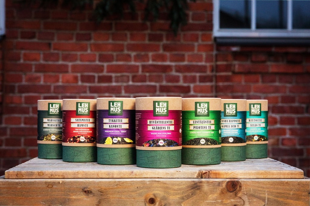 Tykkitee, Satamatee, Hyväntuulentee - Lehmus Roastery tuo markkinoille oman teelinjaston
