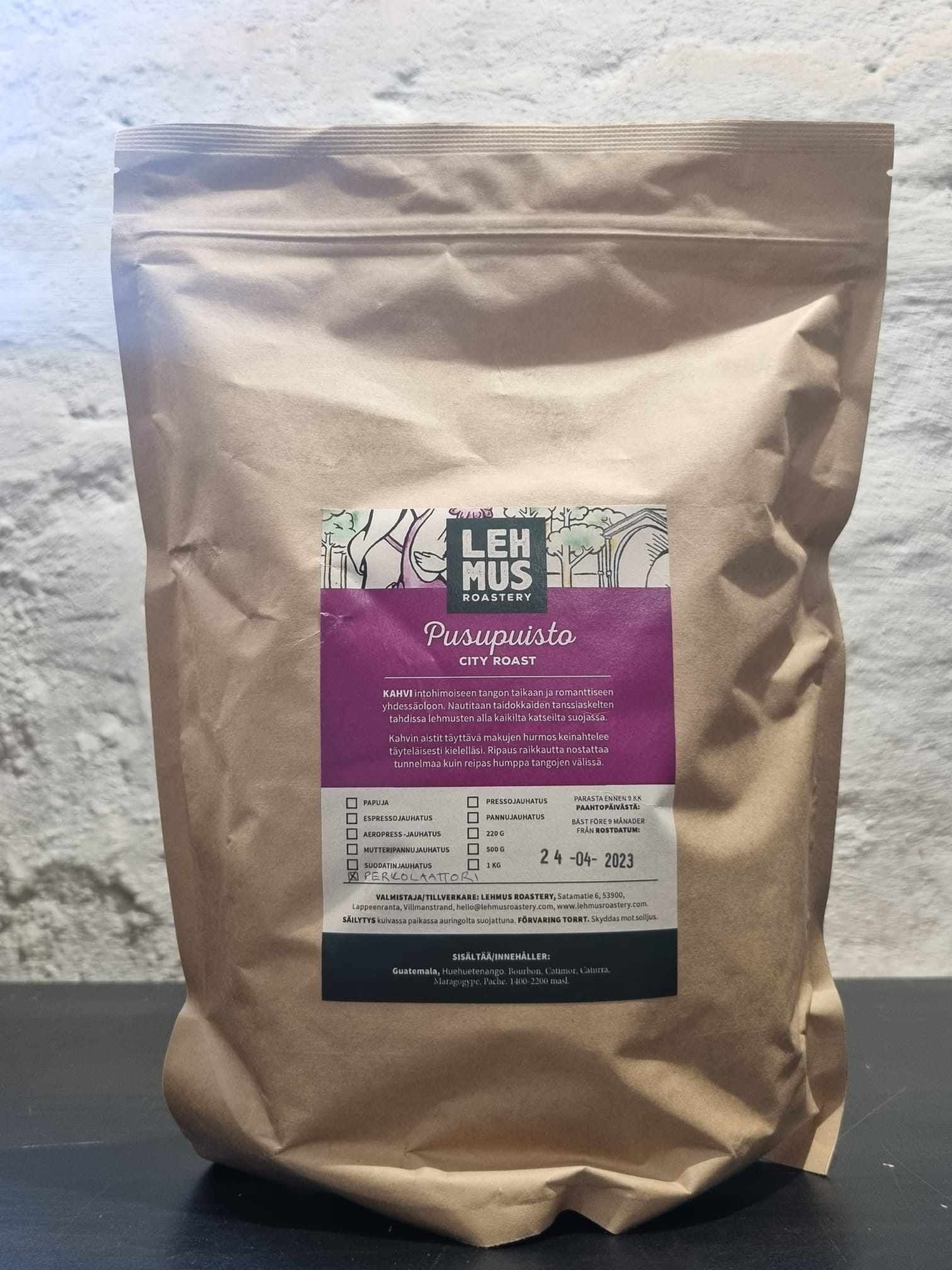 Outlet: Pusupuisto – Keskipaahtoinen kahvi – 1000g