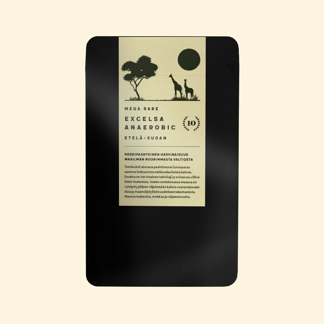 Excelsa Anaerobic - Mega Rare - Etelä-Sudan - Keskipaahtoinen kahvi - Lehmus Roastery