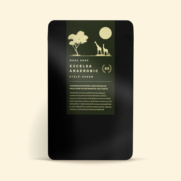 Excelsa Anaerobic - Mega Rare - Etelä-Sudan - Tummapaahtoinen kahvi - Lehmus Roastery