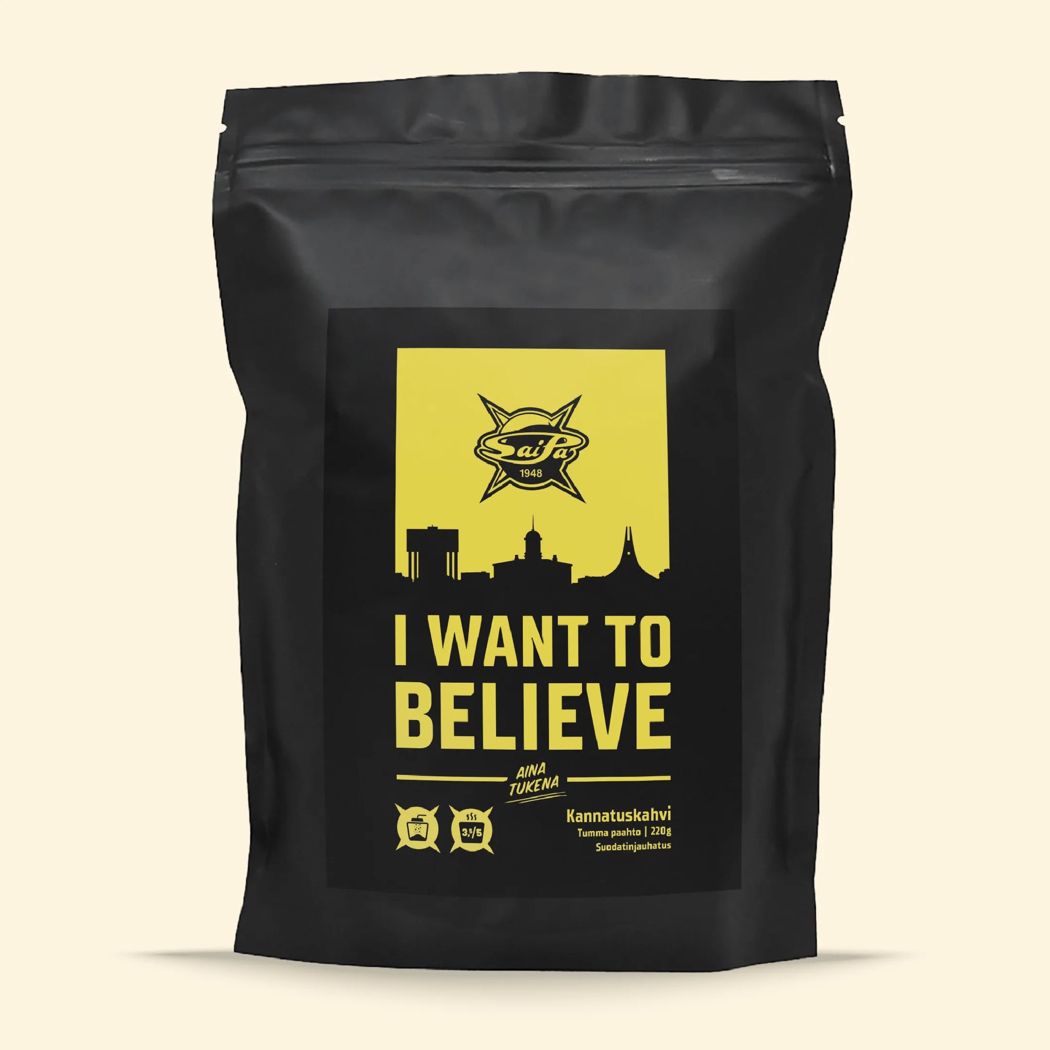 I want to believe - SaiPa-kannatuskahvi - Lehmus Roastery