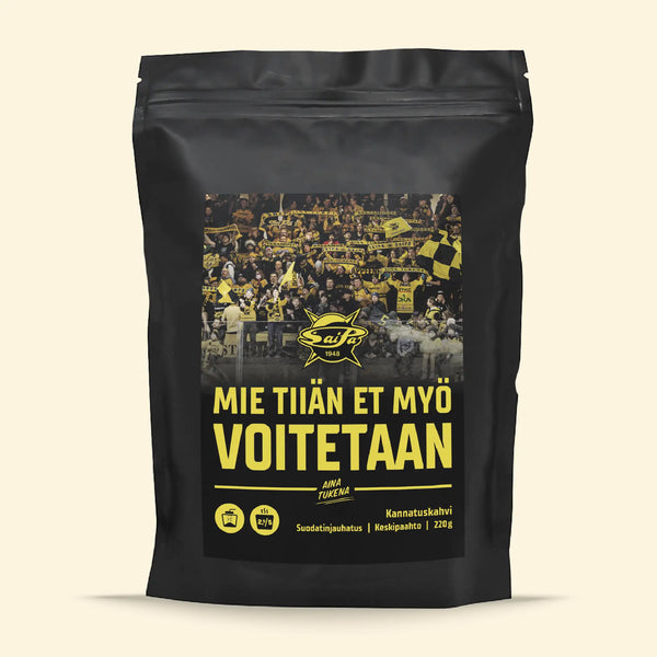 Mie tiiän et myö voitetaan - SaiPa-kannatuskahvi - Lehmus Roastery