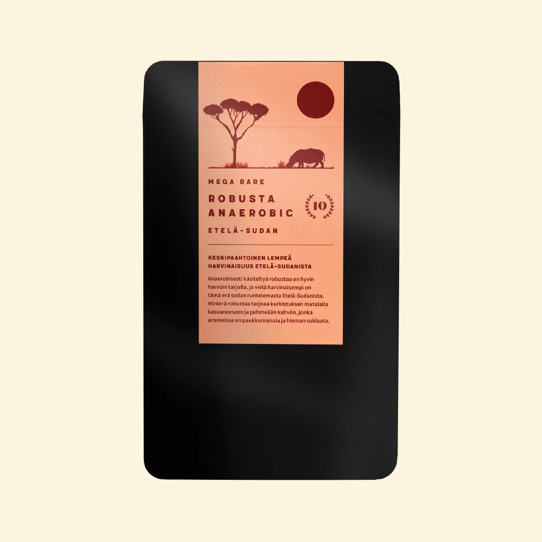 Robusta Anaerobic - Mega Rare - Etelä-Sudan - Keskipaahtoinen kahvi - Lehmus Roastery