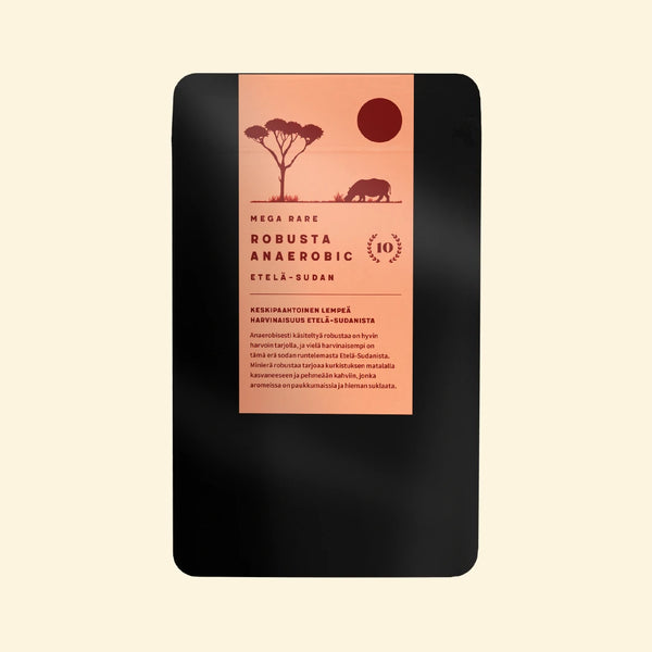 Robusta Anaerobic - Mega Rare - Etelä-Sudan - Keskipaahtoinen kahvi - Lehmus Roastery